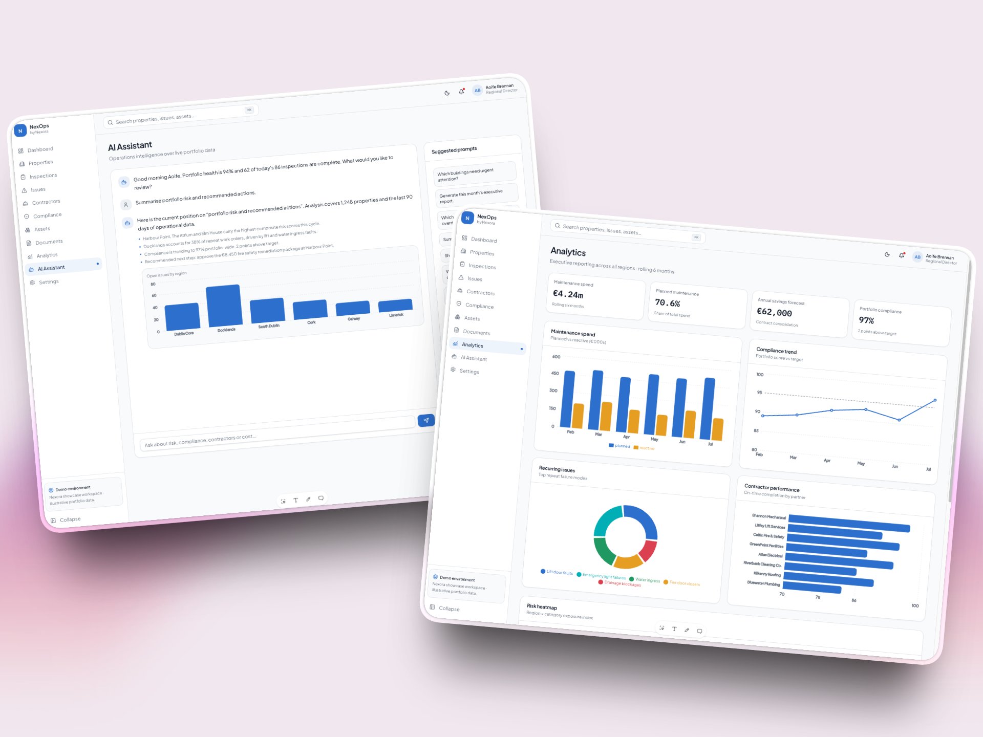 NexOps mobile view